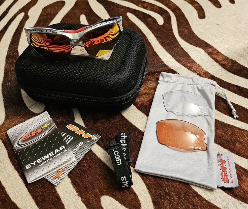New SH+ (SH Plus) RG 4720 Cycling Multisport Sunglasses, Case, 3 Lenses, Strap